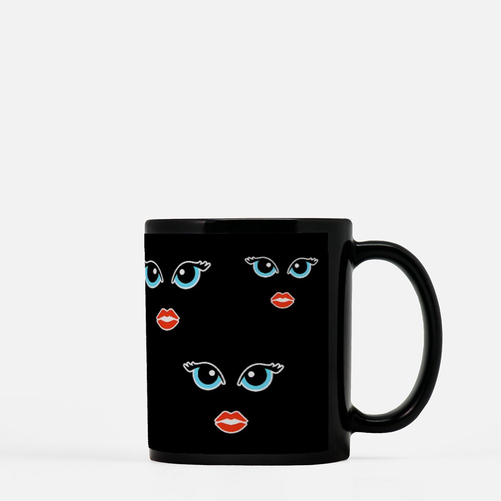 Black Mug 11oz-eyes