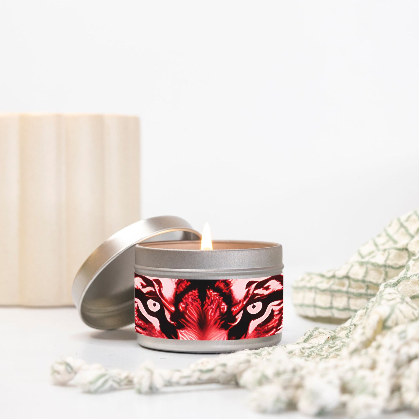 Candle Tin 4oz-Tiger