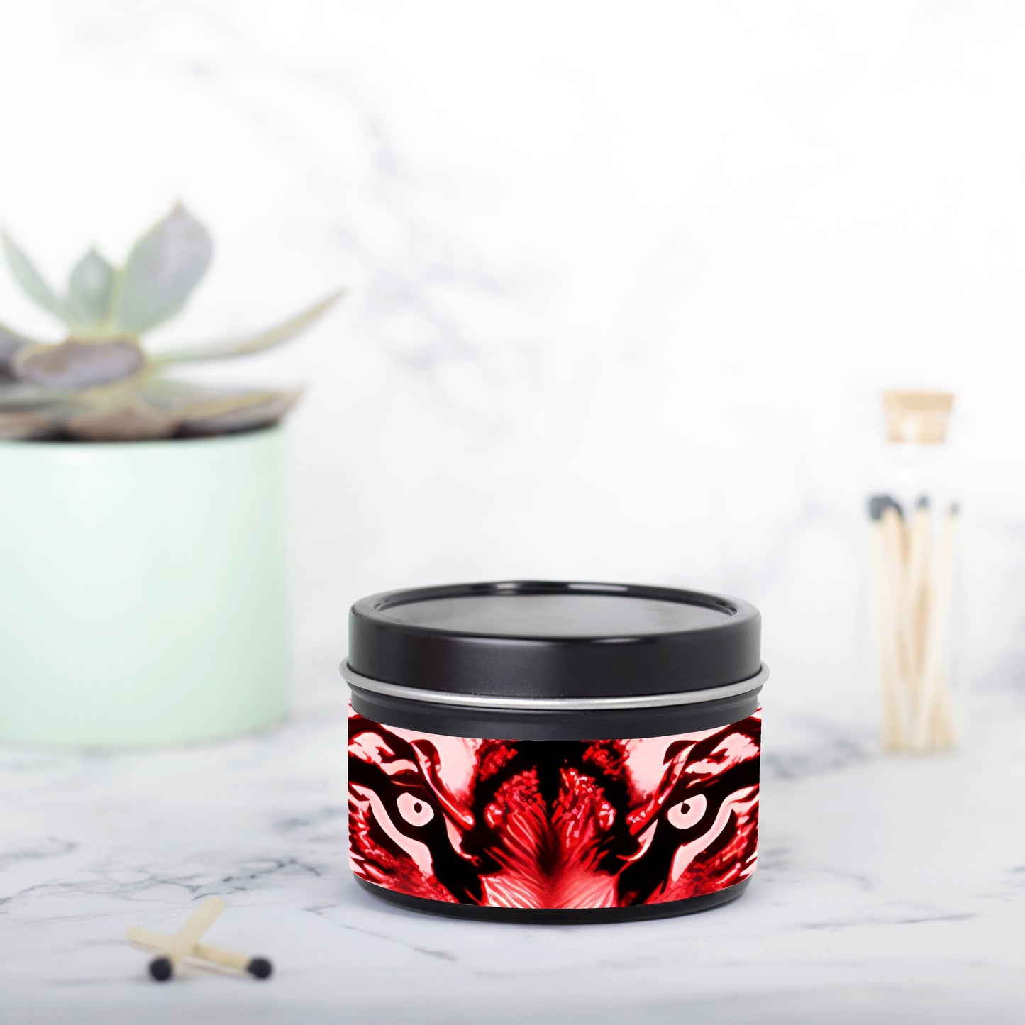 Candle Tin 4oz-Tiger